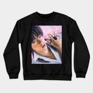 The boy with the spider Crewneck Sweatshirt